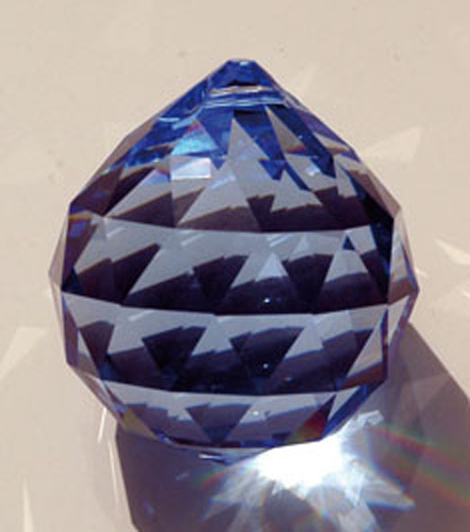 Kristallkugel blau