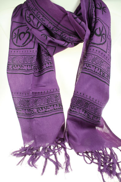 OM-Schal, violett