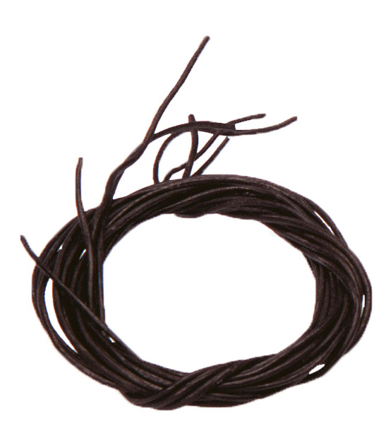 Lederband schwarz rund, ca. 85 cm