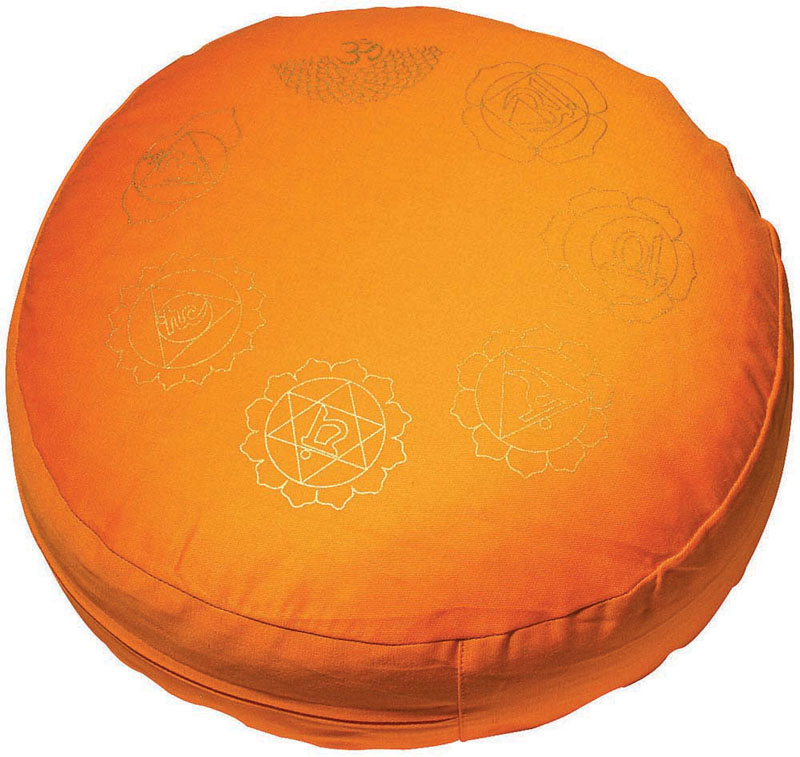 Meditationskissen "7 Chakren", orange