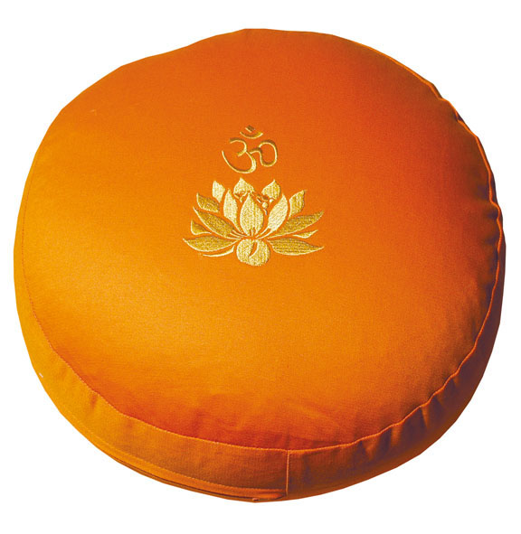 Meditationskissen "Lotus OM", orange
