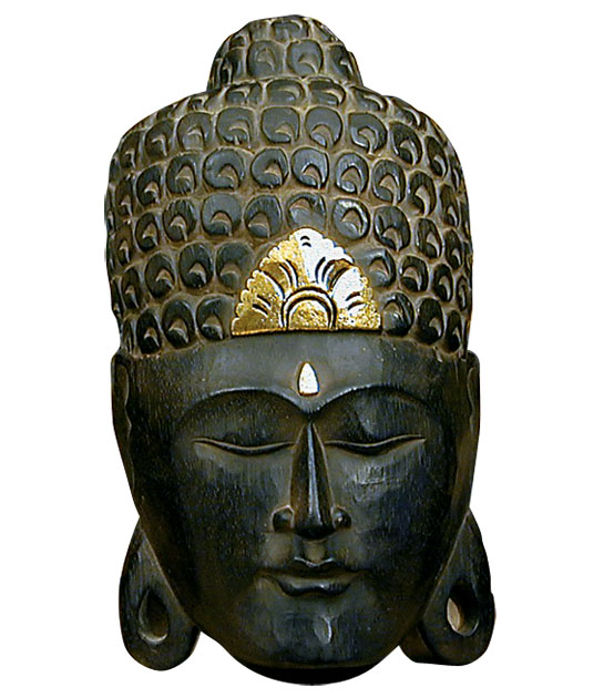 Buddha Maske, H 25 cm, Ø 15 cm