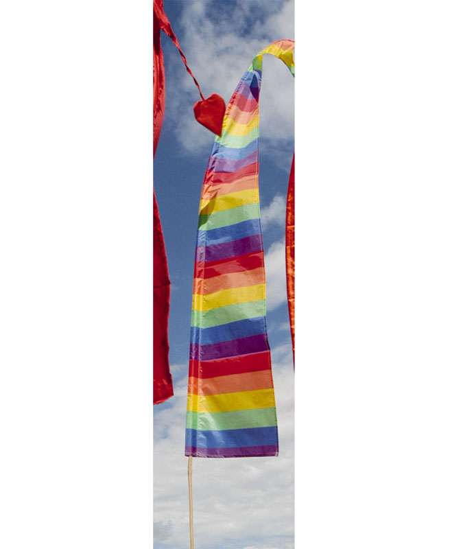 Fahne regenbogen, L 1,5 m
