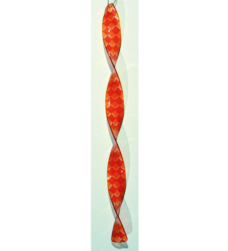Twister orange mit Karo rot
