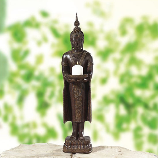 Stehender Buddha mit Schale