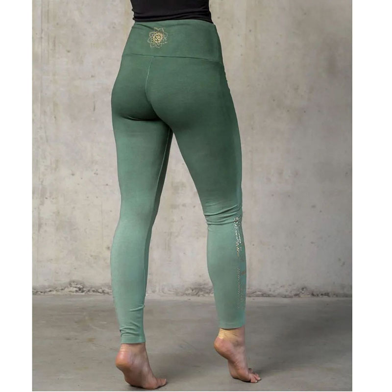Yoga Legging lang - grün/smaragd